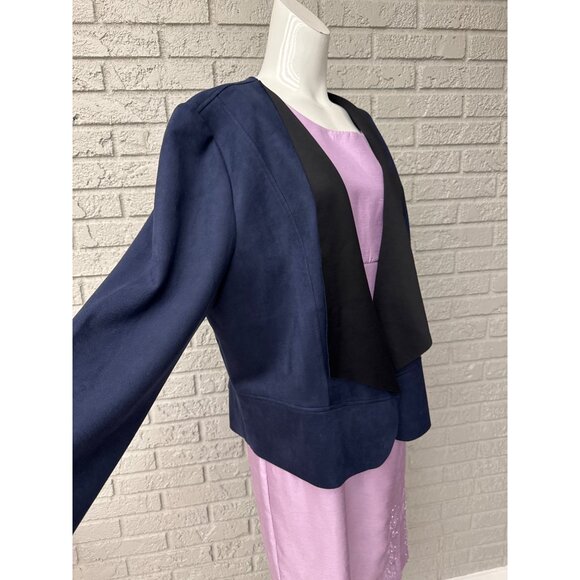 Chico’s Women Navy Long Sleeve Open Front Blazer Size 3 - Picture 5 of 8